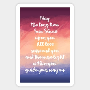 Sun shines upon you in Summer Solstice Sticker